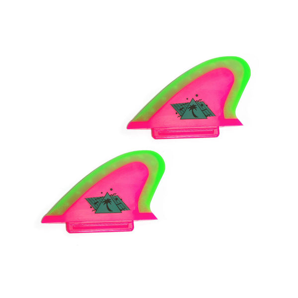 Catch Surf UK - Beater Pro - Safety Edge Twin Fin Kit - Hot Pink & Lime