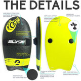 Slyde Handboards - Slyde Handboards - The Grom - Black & Lemon - Brands - Satorial