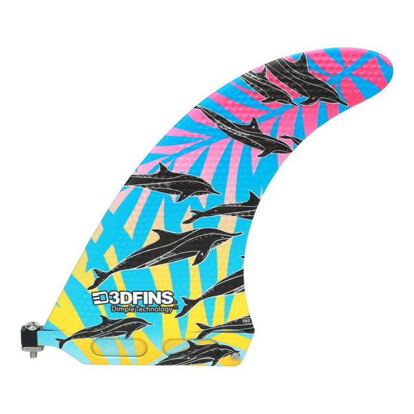 3D Fins - 9" Single - Rainbow Dolphin