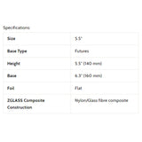 3D Fins - Speed Keel Twin - B&W Starburst (FCS1/Futures)