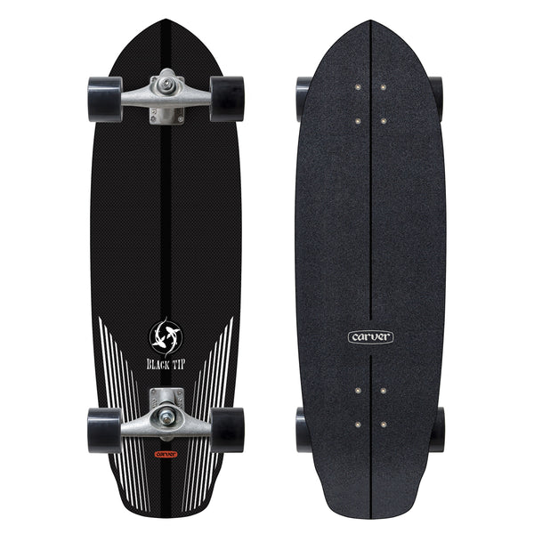 Carver Skateboards - 32.5" Black Tip Carbon - CX Complete