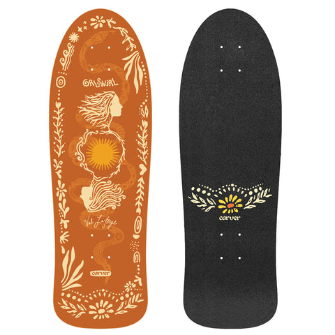 Carver Skateboards - 31" GrlSwirl Sunflower - Deck Only