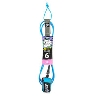 Catch Surf - Beater 6' Leash - Light Blue & Grey