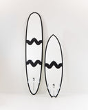 Newave - 6'6'' All Round Fish + 9'0'' Longboard + Free Boardbag