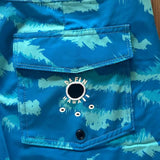 DaFin - Board Shorts - Camo Blue