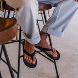 Indosole - Mens Flip Flops - Easy Living - Black