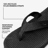 Indosole - Mens Flip Flops - Easy Living - Black