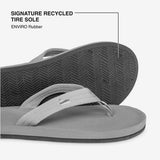 Indosole - Mens Flip Flops - Easy Living - Granite