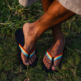 Indosole - Mens Flip Flops - Easy Living - Rainbow