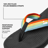Indosole - Mens Flip Flops - Easy Living - Rainbow
