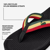 Indosole - Mens Flip Flops - Easy Living - Reggae