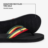 Indosole - Mens Flip Flops - Easy Living - Reggae