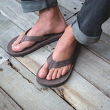 Indosole - Mens Flip Flops - Easy Living - Soil
