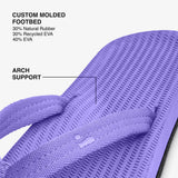 Indosole - Womens Flip Flops - Easy Living - Purple Haze