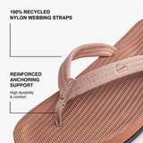 Indosole - Womens Flip Flops - Easy Living - Rust