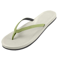 Indosole - Womens Flip Flops - ESSNTLS - Sea Salt / Olive
