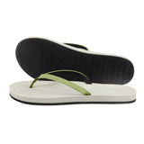 Indosole - Womens Flip Flops - ESSNTLS - Sea Salt / Olive