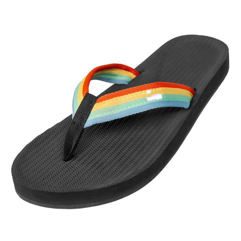 Indosole - Mens Flip Flops - Easy Living - Rainbow