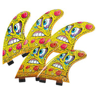 3D Fins - 5 Fin Medium - Pizza (FCS1/Futures)