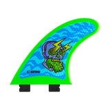 3D Fins - All Rounder Thruster - Soft - Skullbolt Zebra (FCS1/FCS2/CatchSurf/Futures)